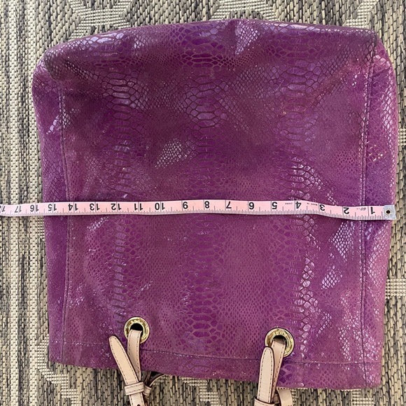 Michael Kors Fuchsia Snakeskin Tote - Picture 12 of 15
